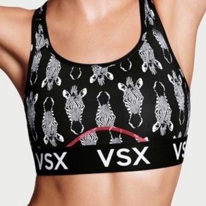 VSX Victoria’s Secret The Players Sports Bra | Zebras| Size M